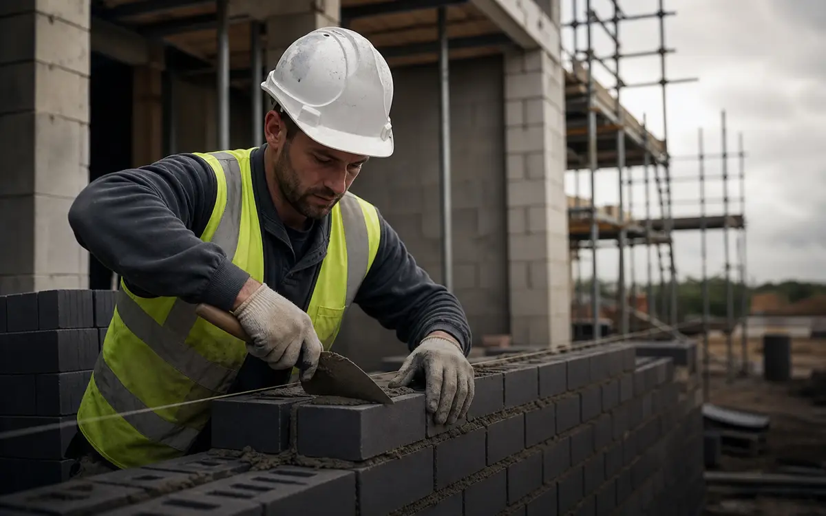 Bricklayer on premium construction project